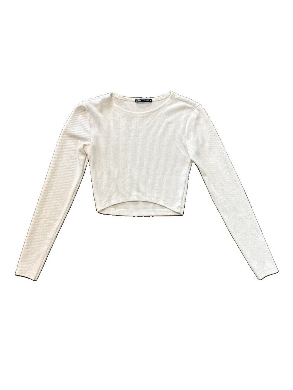 Crop Top | Women’s | Zara | Medium | White | Long Sleeve